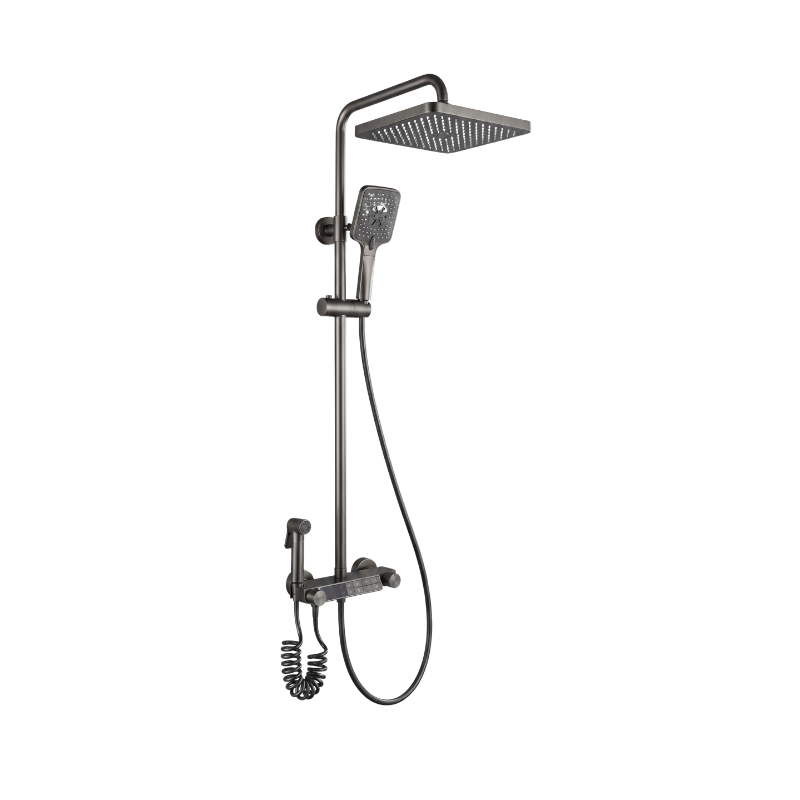 Columna de Ducha con Teclado Gun Metal Täumm